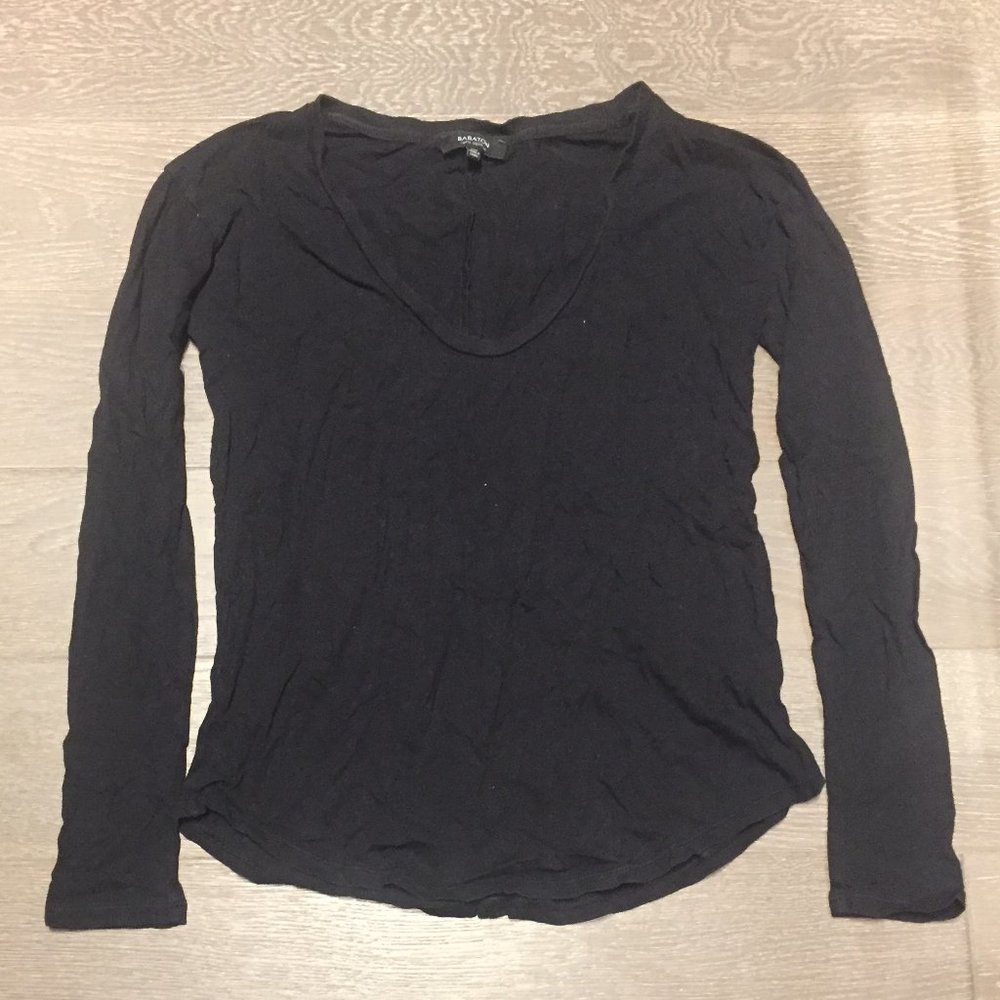 Babaton scoop neck long-sleeve top